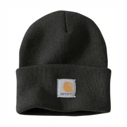 
                  CARHARTT Czapka zimowa Knit Cuffed beanie czarna A18.BLK.S000